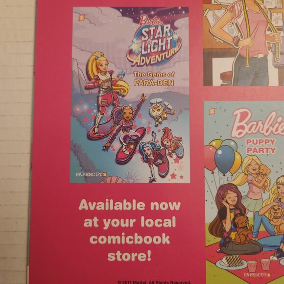 FCBD 2017: Barbie #1 (2017) Papercutz, Unstamped, NM - Picture 12 of 14
